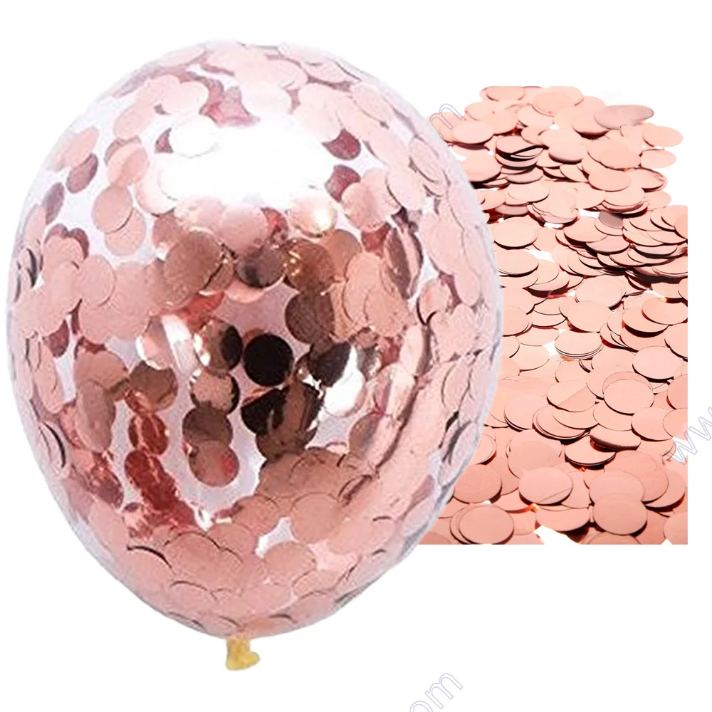 

10g/bag Round Sequin Sprinkle Rose Gold Silver Blue Table Wedding Decoration Confetti Balloon Event Birthday Party Gender Reveal