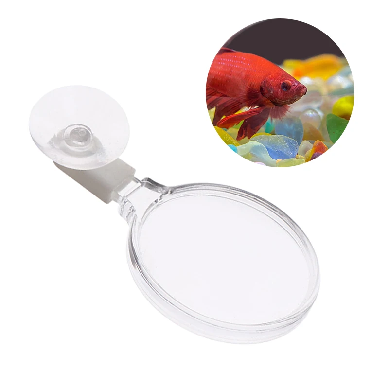 Fish Tank Magnifying Glass Aquarium Magnifier Acrylic Suction Cups Fish Tank Viewer Micro Landscape And Small Animal Observation