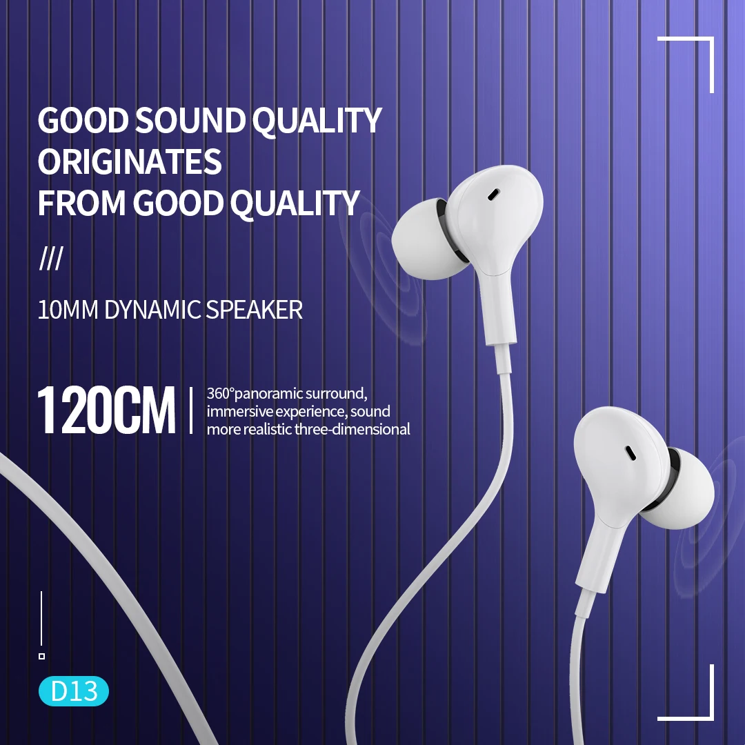 2024 Wired Headphones Digital Decoding Type C Jack 3.5mm DAC Microphone HiFi Stereo earbuds for Samsung S23 A54 Huawei Xiaomi