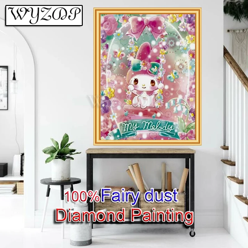 Cartoon 100% Fairy Dust Diamond Painting Crafts Full Square Diamond Embroidery Set FD Diamond Art Crystal Decoration Home Gift