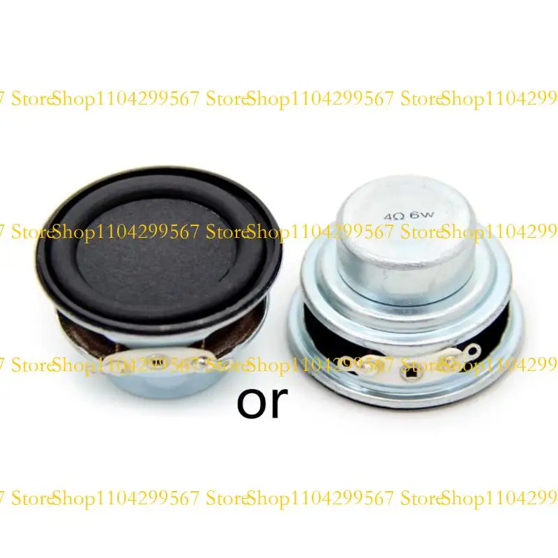 

CS1W Metal 40mm 1.5 inch Inner Speaker Unit 4 Ohm 6W for Speaker Replacement