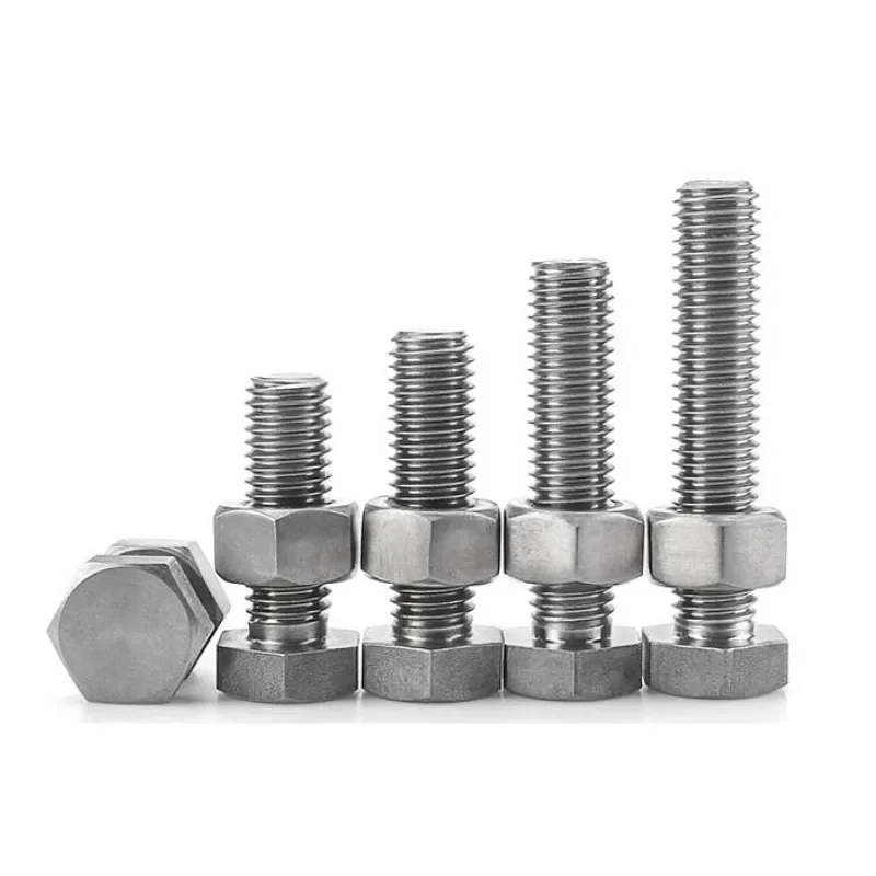 TA2 التيتانيوم النقي الخارجي مسدس البراغي مجموعة سبائك التيتانيوم المسمار الجوز كيت M3-M14 أحجام متنوعة للاستخدام الهندسي الأجهزة