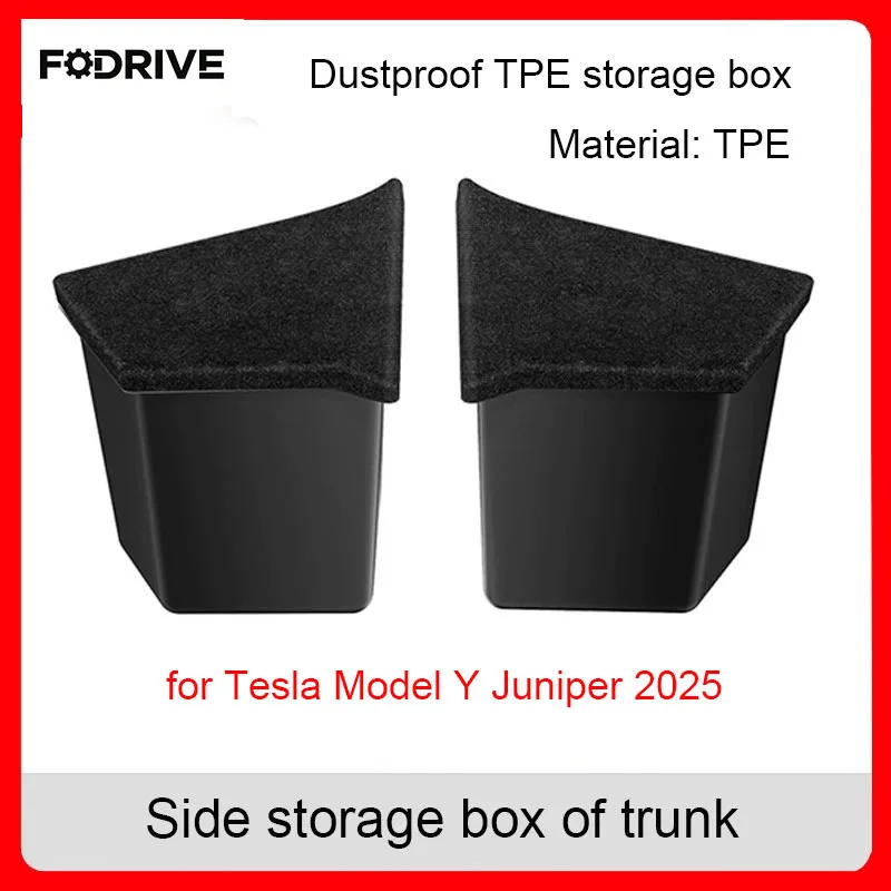 

Органайзер для багажника Tesla Model Y Juniper, боковой органайзер для хранения, коврик из флокированного ТПЭ, защита от загрязнений, аксессуары для путешествий на автомобиле 2025