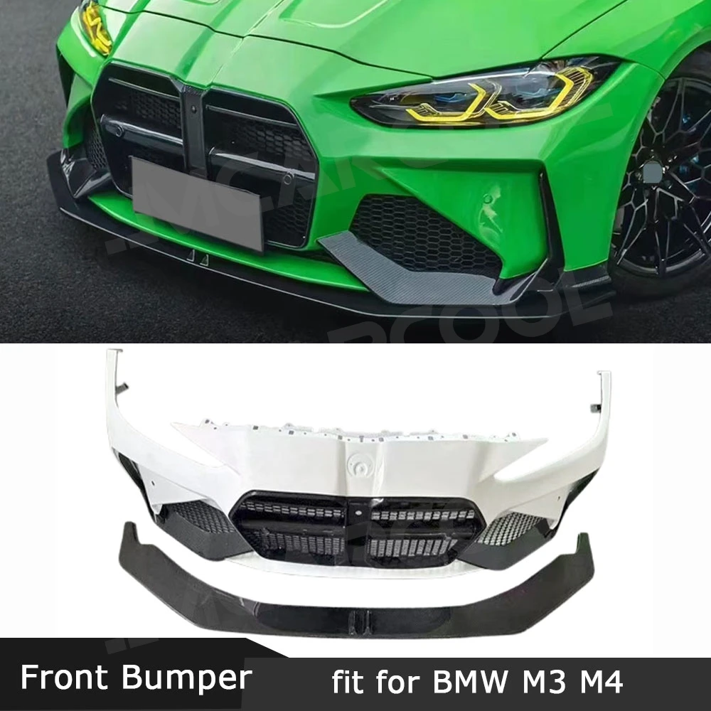 

JMCARCOOL For BMW M3 M4 G80 G82 G83 2021+ Dry Carbon Fiber Front Bumper Lip Diffuser Car Accessories