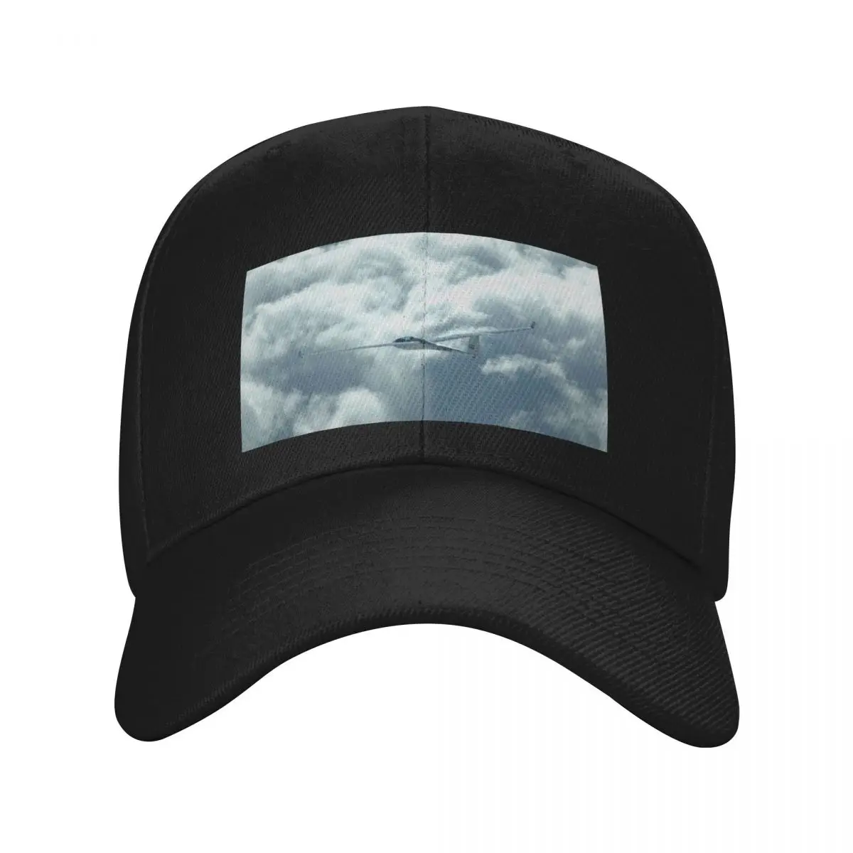 Glider flying above the clouds. Baseball Cap Golf Wear Icon sun hat Hat Beach Women Hats Men's