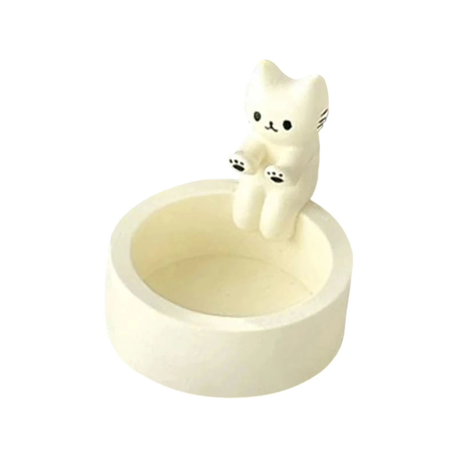 Gatinho castiçal bonito gato castiçal criativo aromaterapia castiçal durável alta temp dos desenhos animados castiçal decoração