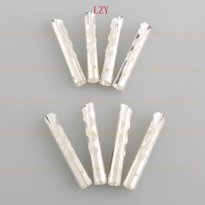 

8pcs Pure Copper Silver Plated 4mm for BFA Banana Plug Z-Type Connector Terminal