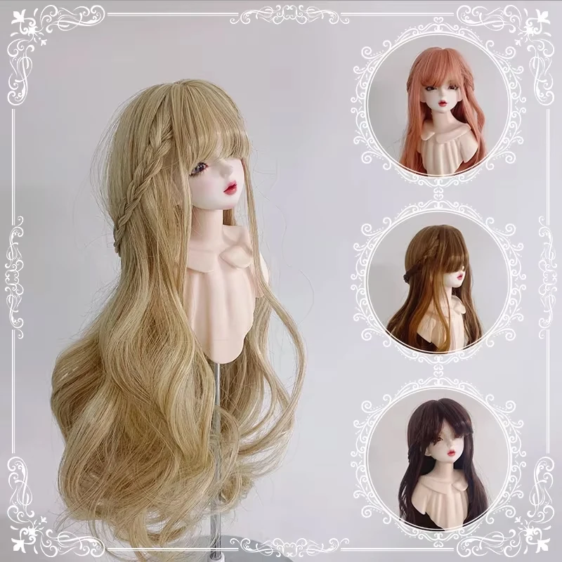 

Doll Wig for 1/6 Bjd SD Doll Princess Braid Hairstyle Long Curly Hair Wig Diy Girls Toys Dress Up Doll Accessories