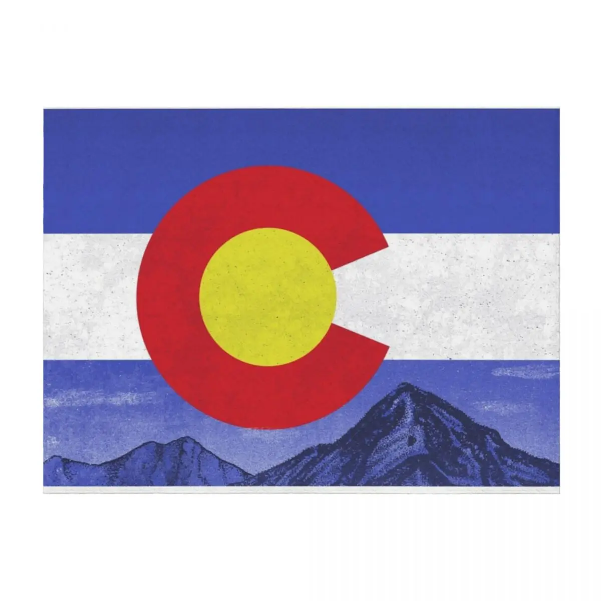 

vintage colorado flag Throw Blanket Decoratives Camping for babies valentine gift ideas Blankets