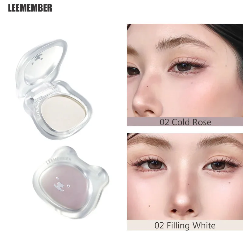 LEEMEMBER Contorno Evidenziatore in polvere Polvere fine opaca Controllo dell'olio a lunga durata Bronzer viso naturale Illumina il trucco