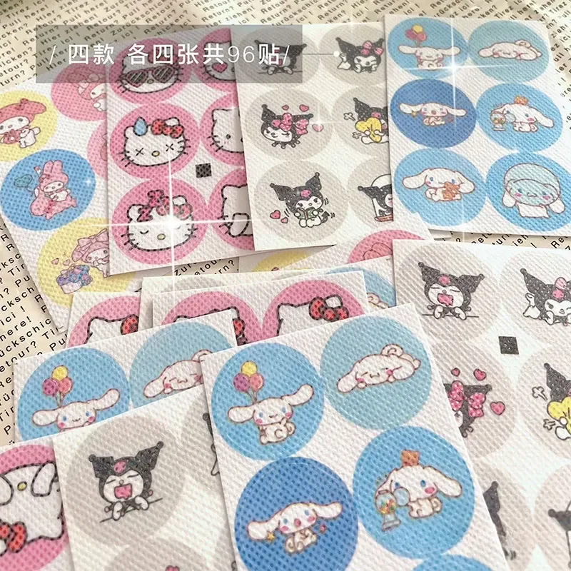 Sanrio Kitty Kuromi 12/16/19pcs Lightweight mosquito stickers for outdoor mosquito stickers for children, women, and men