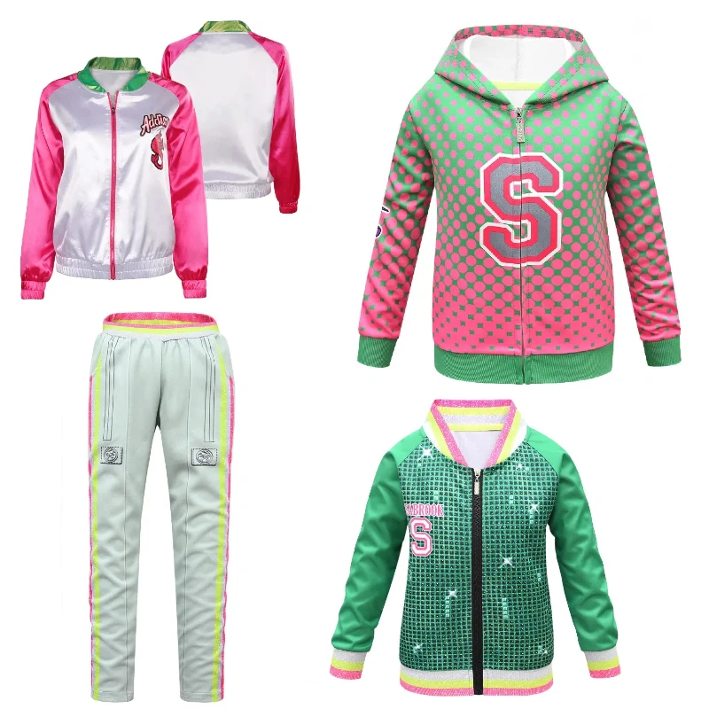 

New Style Jacket Coat - Movie and Anime Zombie 3 High School 3D Digital Printing Cheerleading Sweatshirt Halloween Zip-up Hoodie