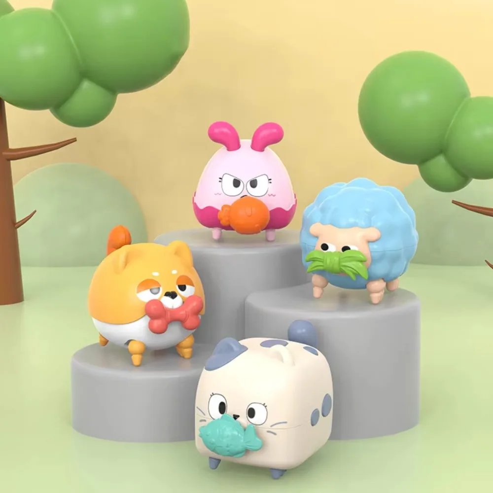 ハイハイ赤ちゃんのおもちゃ引っ張るロープ時計じかけのおもちゃ動物クライミングゼンマイおもちゃインタラクティブ漫画時計じかけモデルヘッドアップ