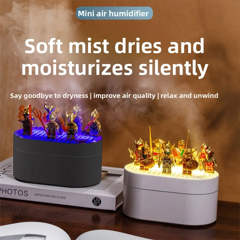 Building Block Humidifier USB Mini Car Humidifier Aroma Diffuser Kids Room Ornament Mist Maker Christmas & Children’s Day Gift