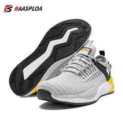 Baasploa Running Shoes Men Fashion Training Shoes Breathable Lightweight Sneakers Non-Slip Track Tennis Walking Shoe 2023