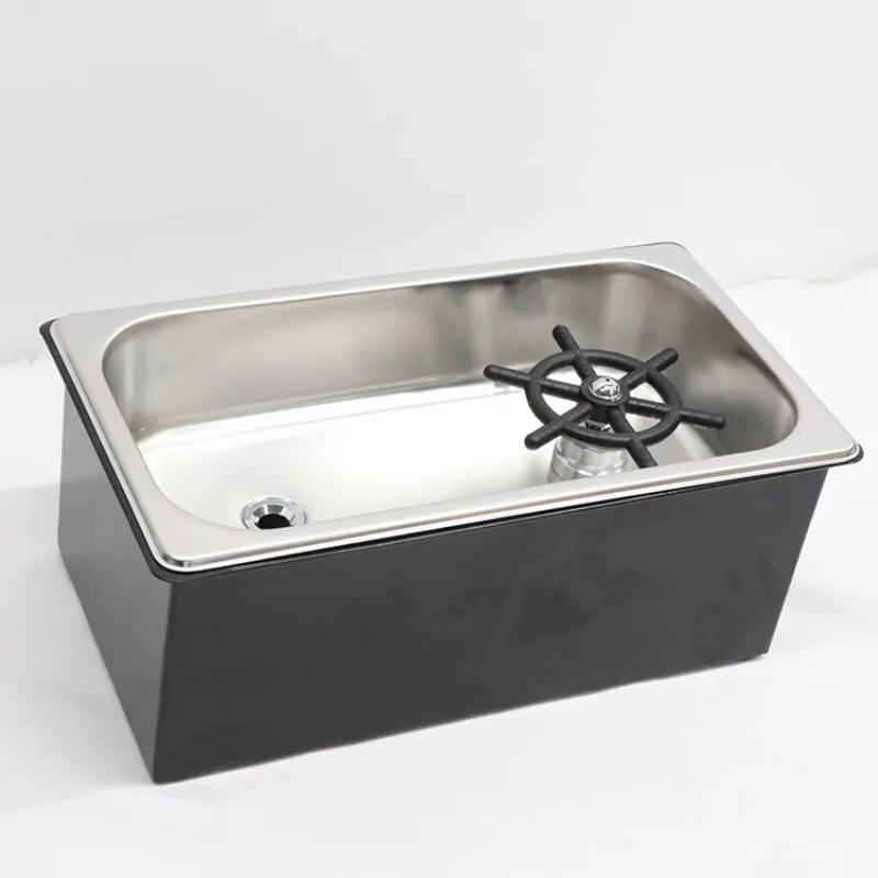 Stainless steel desktop non-opening cup washer bar counter mobile embedded kitchen cafe bar milk tea shop