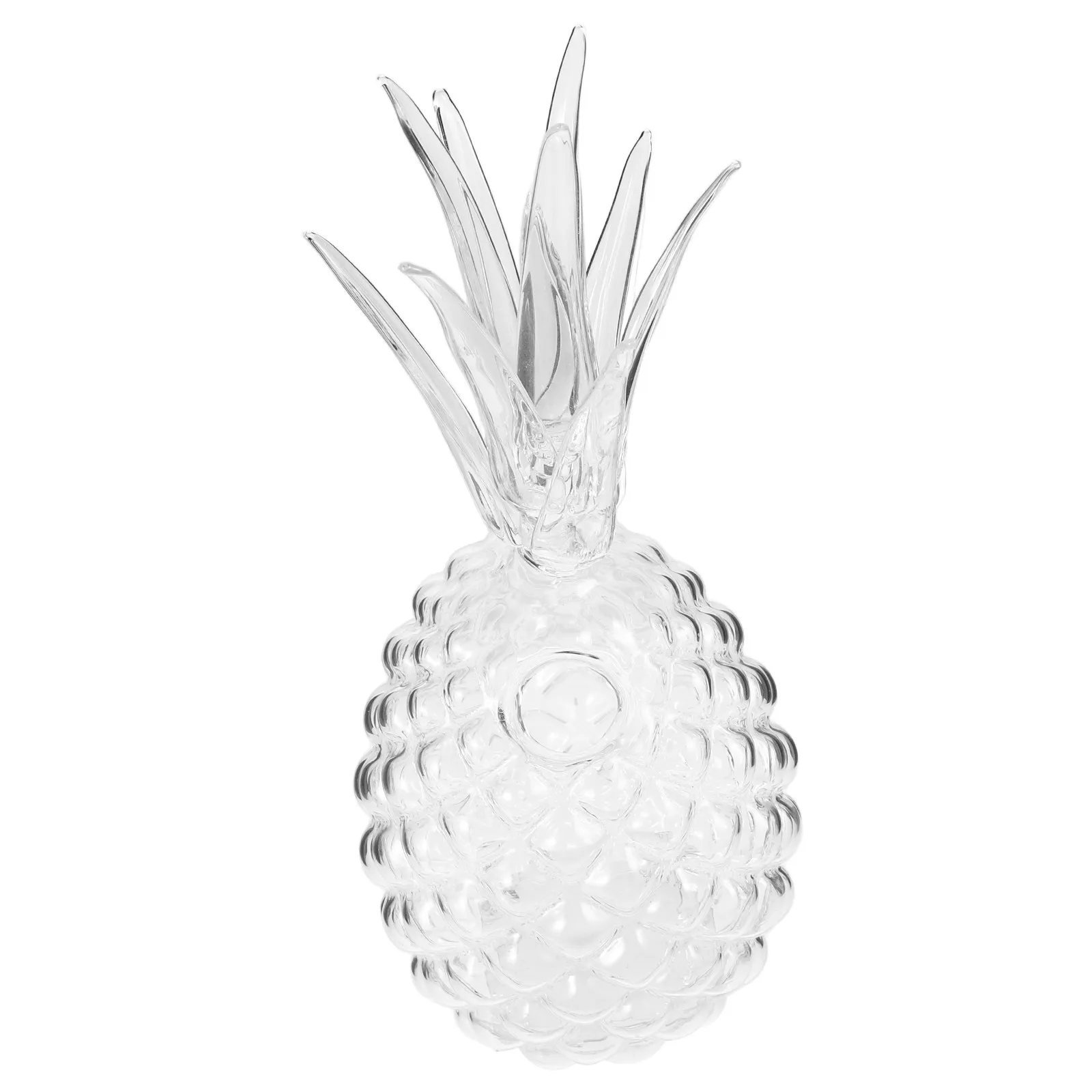

Tropical Pineapple Shaped Glass Cup with Straw Medium Capacity for Juices Cocktails Wine Daily Use Elegant Drinkware
