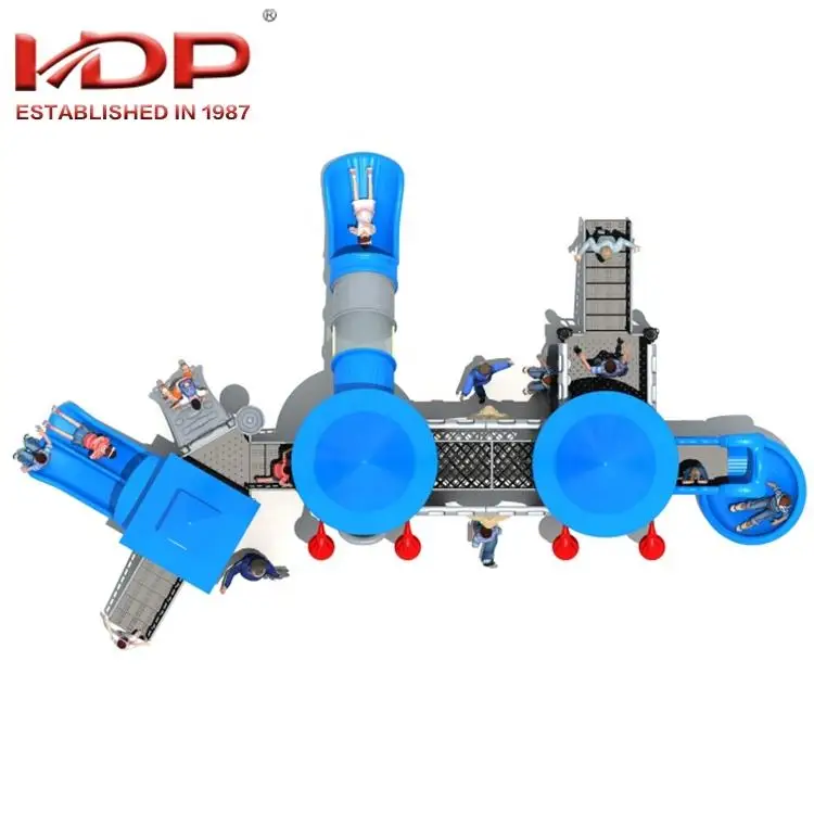 High Quality Large Outdoor Children Playground Building Equipment Slides
