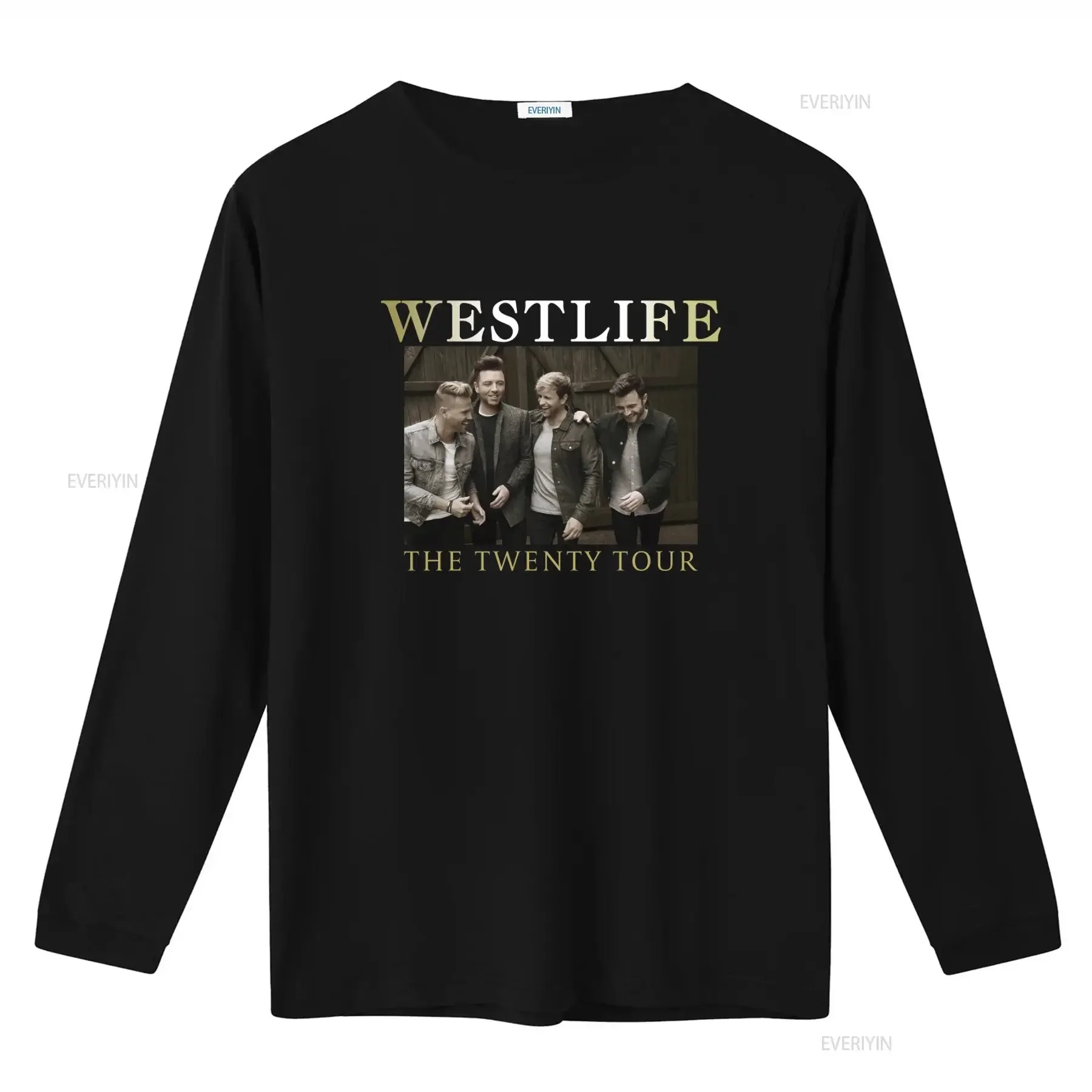 Westlife The Twenty Tour 2019 T Shirt Band Merch Fashion Top vintage Washed Stretched Breathable streetwear homme Comfortable