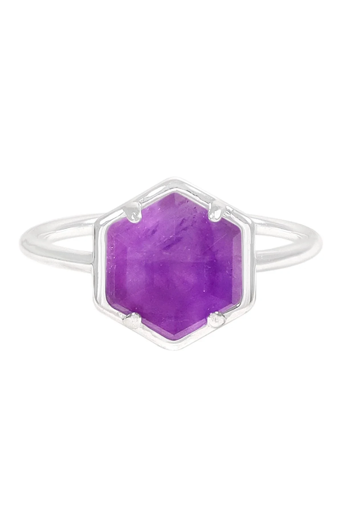 

Gemstone Amethyst Ring Hexagon Ring Jewelry Christmas Party Jewelry US Size 5-12