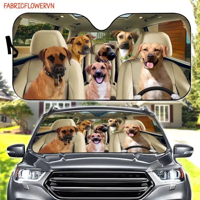 

Blackmouth Cur Car Sunshade, Blackmouth Cur Car Decoration, Dog Windshield, Dog Lovers, Dog Car Sunshade, Gift For Mom, Gift For