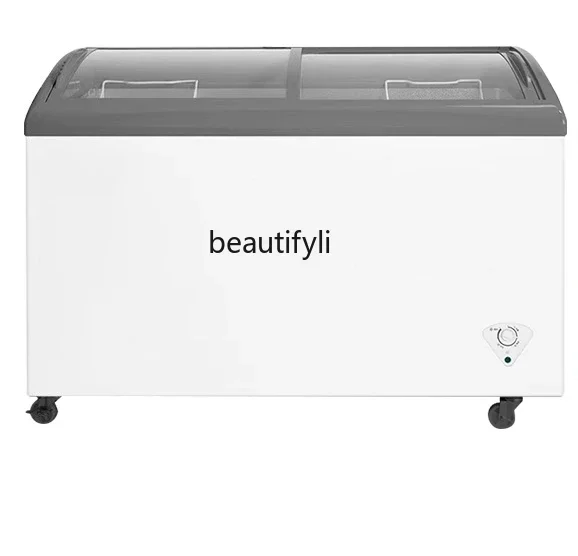 

A61 Large capacity freezer household single temperature small refrigerator commercial refrigeration freezer display cabinet