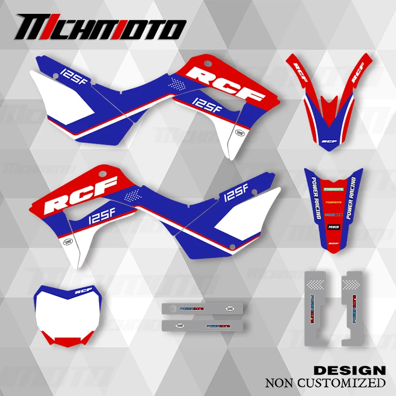 

MCHMFG новый стиль графические наклейки комплект наклеек для HONDA CRF CRF125F 2019 2020 2021