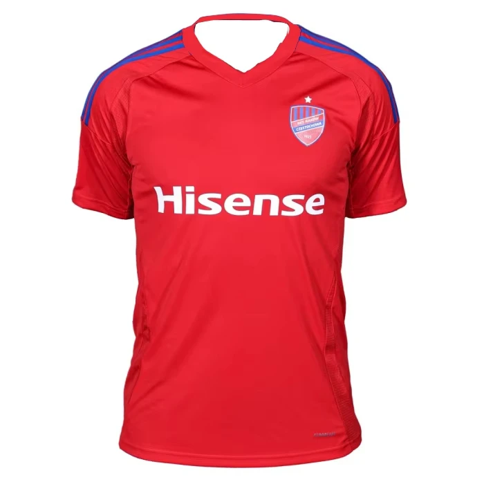 

Raków Częstochowa New 25-26 Home Football Jerseys T-shirt 3D Printed Short Sleeved Sports T-shirt Same for Adults and Children