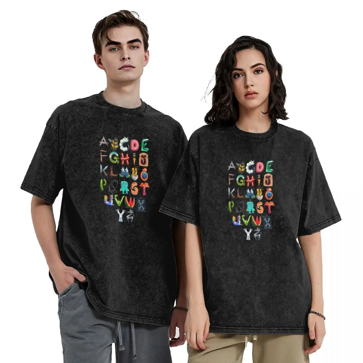 

The Alphabet T-Shirt designer shirts anime tshirt new edition men workout shirt