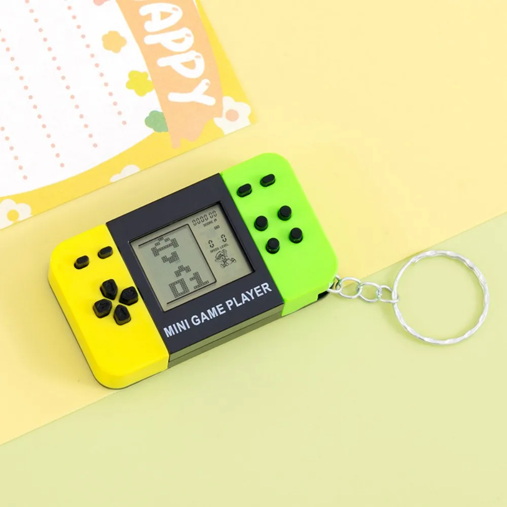 Classic Tetris Handheld Game Console Keychain Retro Portable Nostalgic Puzzle Toy for Men And Women - view 6