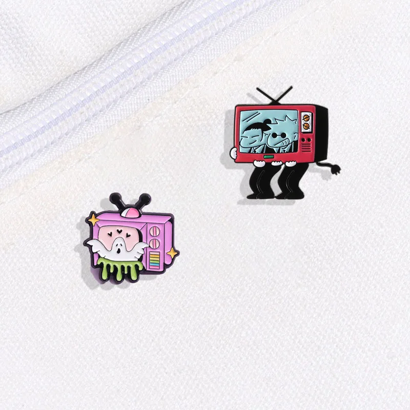 الإبداعية بروش مجموعات الكرتون الموسيقى التلفزيون مضحك ليتل الوحش الحيوان رسائل باتن شارات الملابس أكياس التلبيب دبابيس مجوهرات هدايا