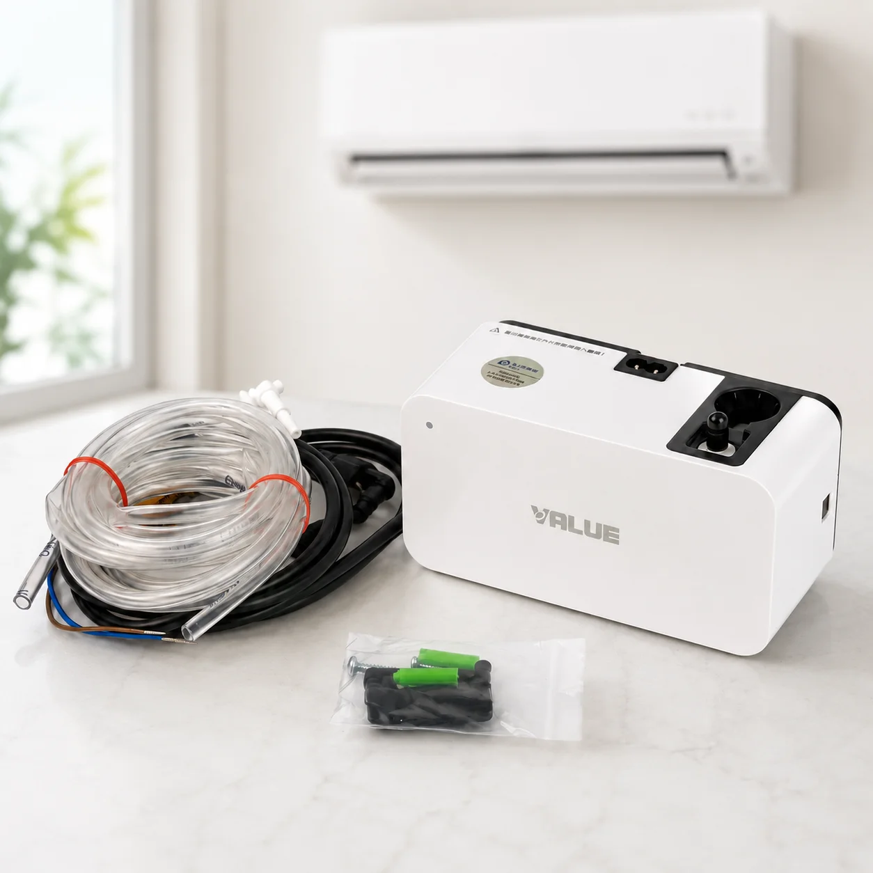 value-m1-condensate-pump-100-240v-automatic-hvac-mini-split-ac-drain-pump-ultra-quiet-24l-h-10m-lift-for-air-conditioner