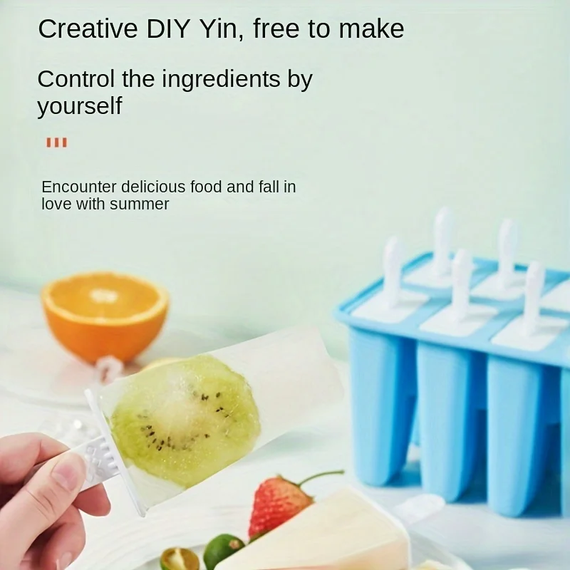 Siliconen ijsvormen met handgrepen - BPA en loodvrij, flexibel ijsmachinebakje voor, multi-pack ijslollyvormen set