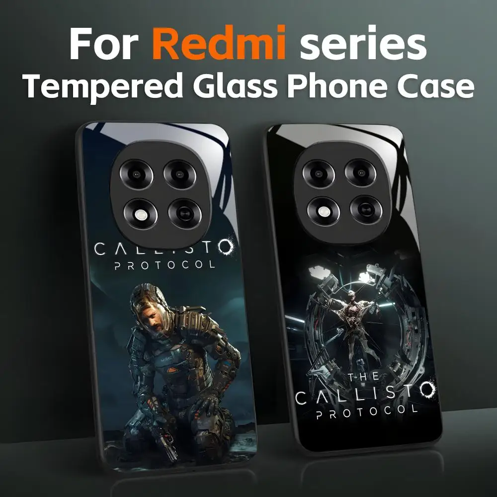 Горячая игра, чехол для телефона с протоколом Callisto, чехол из закаленного стекла для Redmi Note 11 12 13 14 Pro Plus S 5G 14C A3
