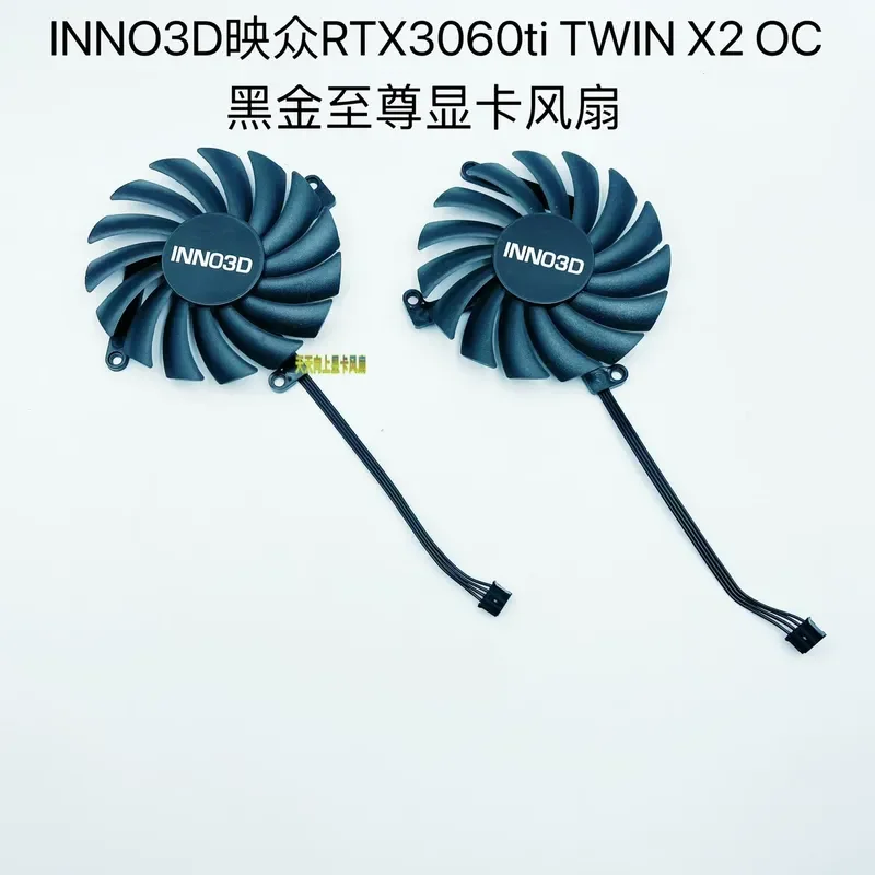 for INNO3D RTX 3060 Ti TWIN X2 OC Black Gold Extreme Graphics Card Silent Fan New