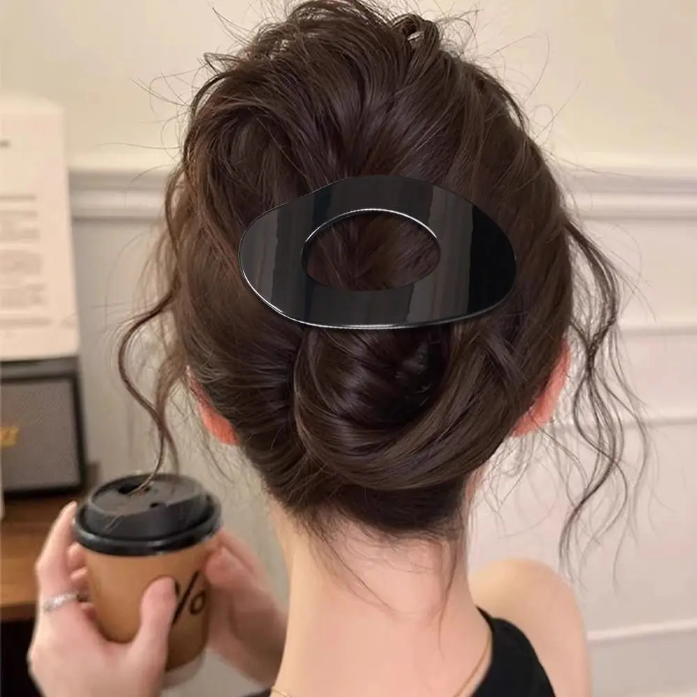 

Овальные заколки для волос в корейском стиле, изогнутые леопардовые заколки в виде утконоса, акриловая заколка для волос, аксессуары для волос