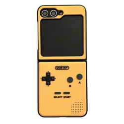 3D Antenna Game Boy Phone Case For Samsung Galaxy Z Flip 6 Luxury Hard Plastic Frame Silicone Cover For Samsung Z Flip6