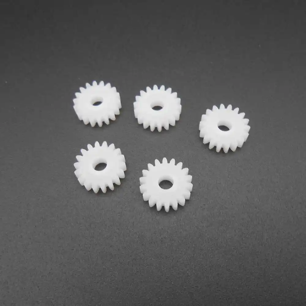 20Pcs 18 Teeth (T=18) 0.5M Pinion 3MM Aperture 2.95MM Tight Distribution 183A 0.5 Modulus Plastic Spur Cylinder Gear 18T3A Model