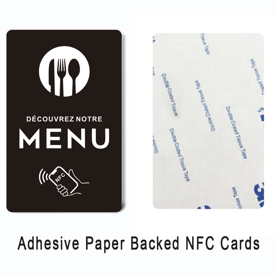 NFC standaard PVC-kaart voor online menu Quick Link naar Menu