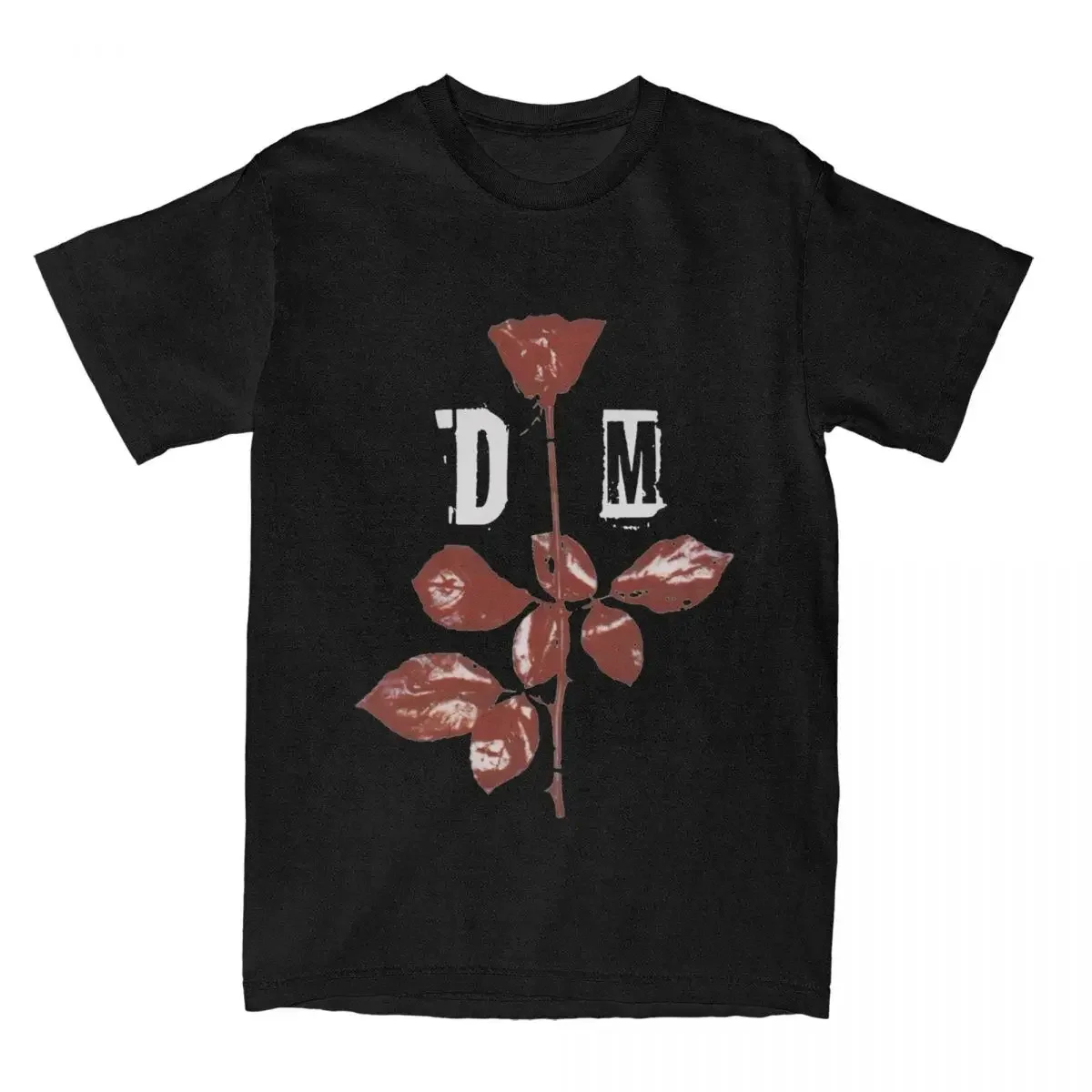Depeches Mode T Shirts for Men Women 100% Cotton Novelty T-Shirt Round Neck DM  Rose Tee Shirt Short Sleeve Clothing image 3