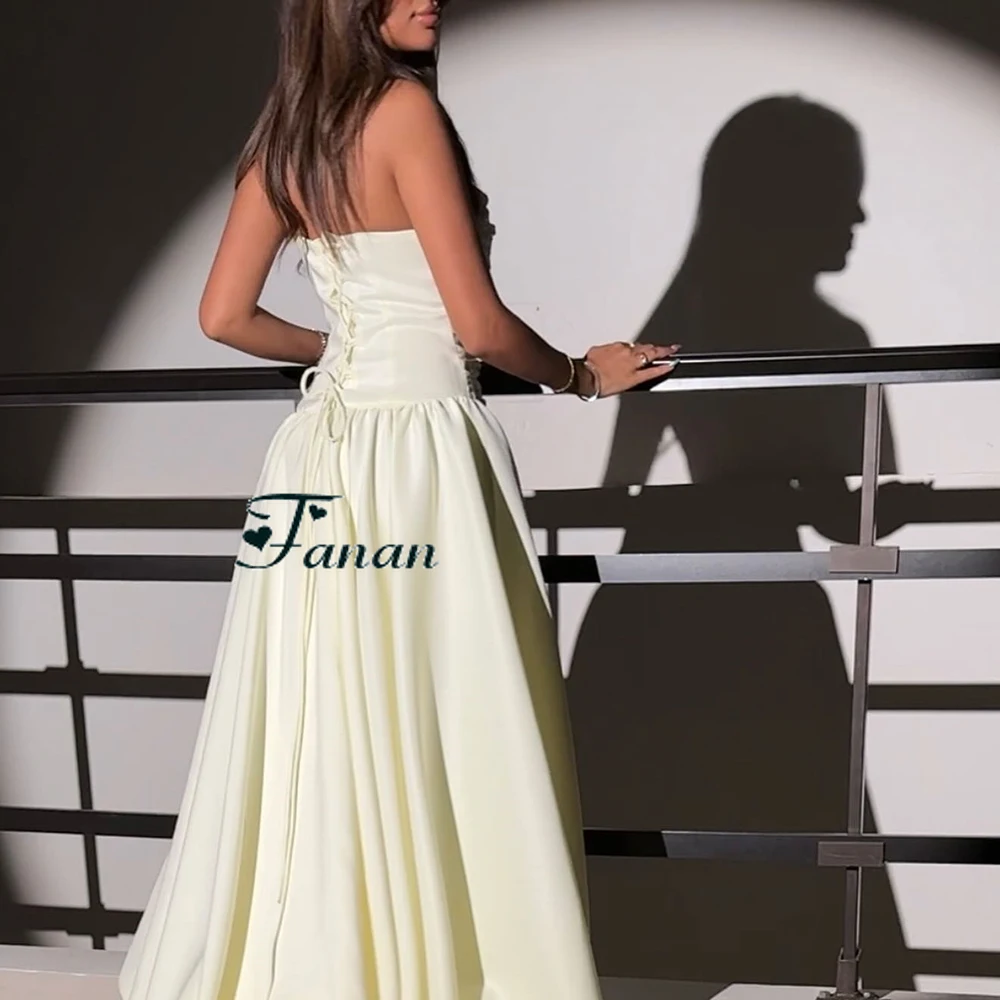 Personalizado sem alças simples a linha vestido de noite de cetim plissado sem mangas drapeado vestido de festa sem costas até o chão vestido de baile