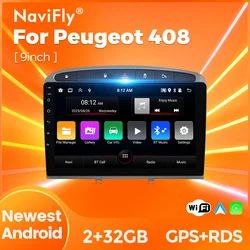 Nuovo Wireless Carplay Android Auto per PEUGEOT 308 308S 408 2010-2016 navigazione GPS Multimedia autoradio Stereo WIFI BT NO DVD