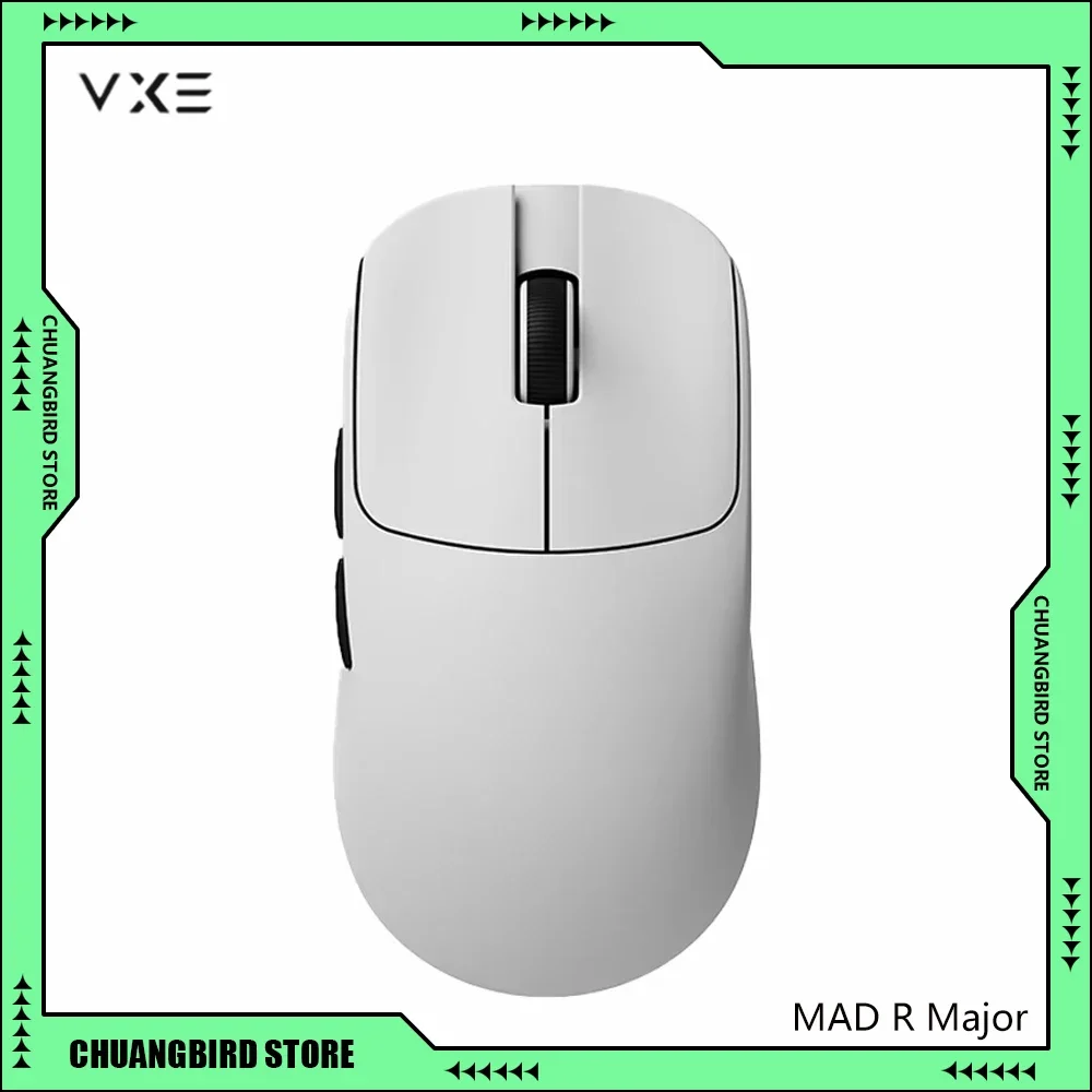 VGN VXE MAD R Mouse nirkabel, Mouse Gaming ringan 36g utama, Mouse e-sport dengan Sensor PAW3950 8K latensi rendah