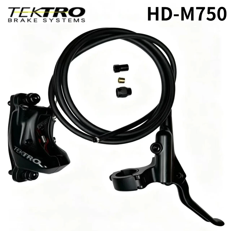 TEKTRO HD-M750 Split Right Rear Hydraulic Disc Brake 2-Piston Post Mount Mineral Oil Brake BH90 Hose for MTB Mountain Bike
