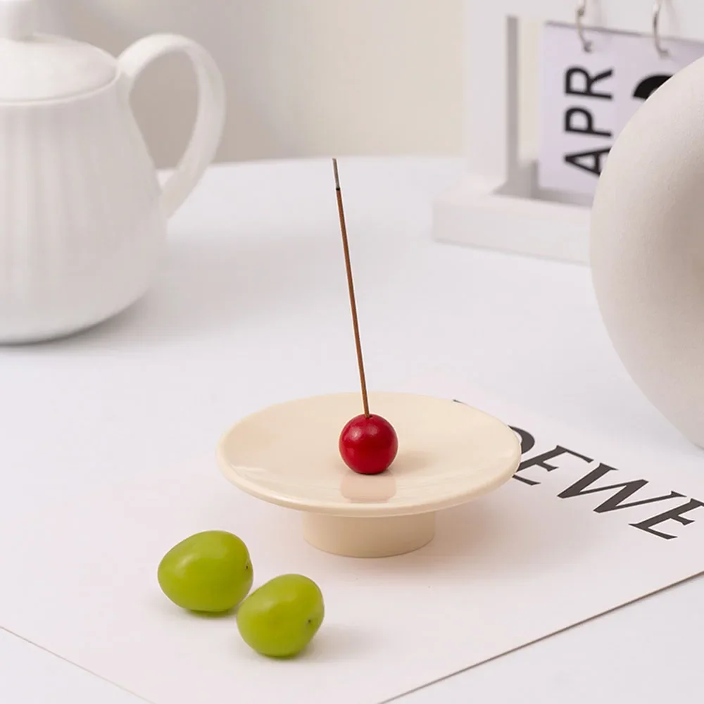 

1PC Resin Incense Burner Stick Holder Line Incense plate Sandalwood Coil Base Temples Yoga Studios Home Decoration