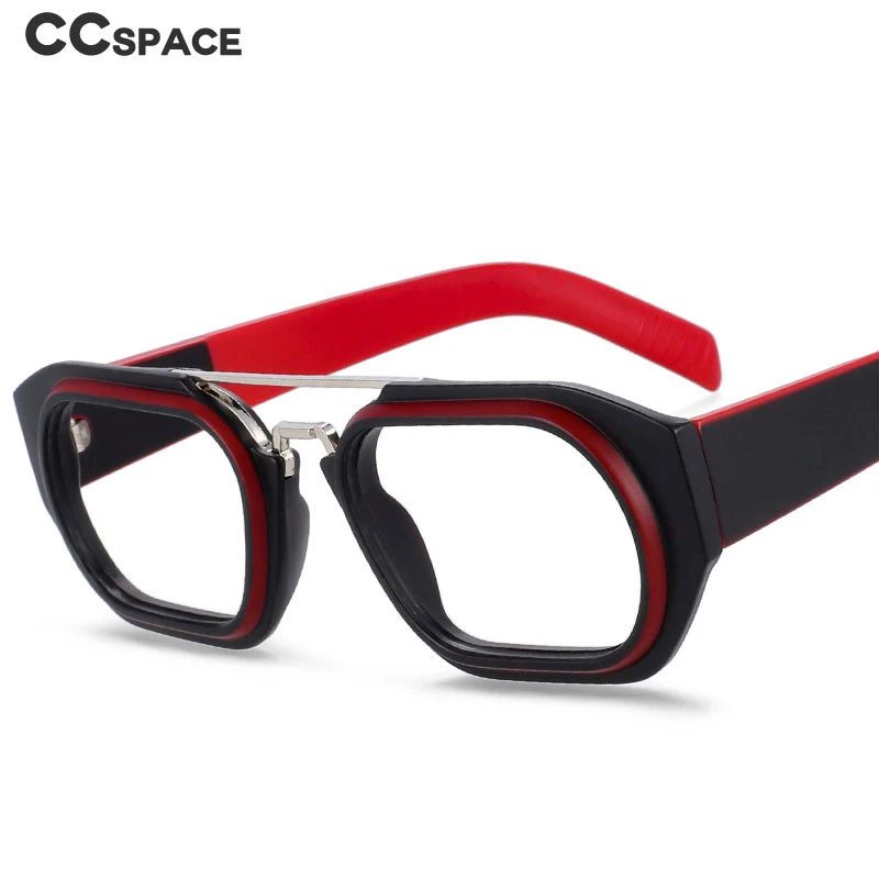 53095 Retro Punk Anti Blue Light Glasses Frames Men Women Fashion Computer Eyeglasses