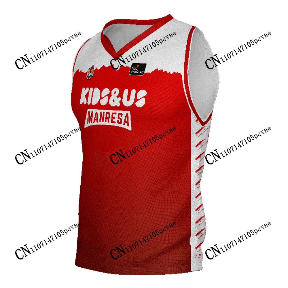 BAxi MANRESA T-shirt Copa del Rey 26 ACB New Arrivals Basketball Jerseys Printed T-shirts  Spain Anniversary Edition