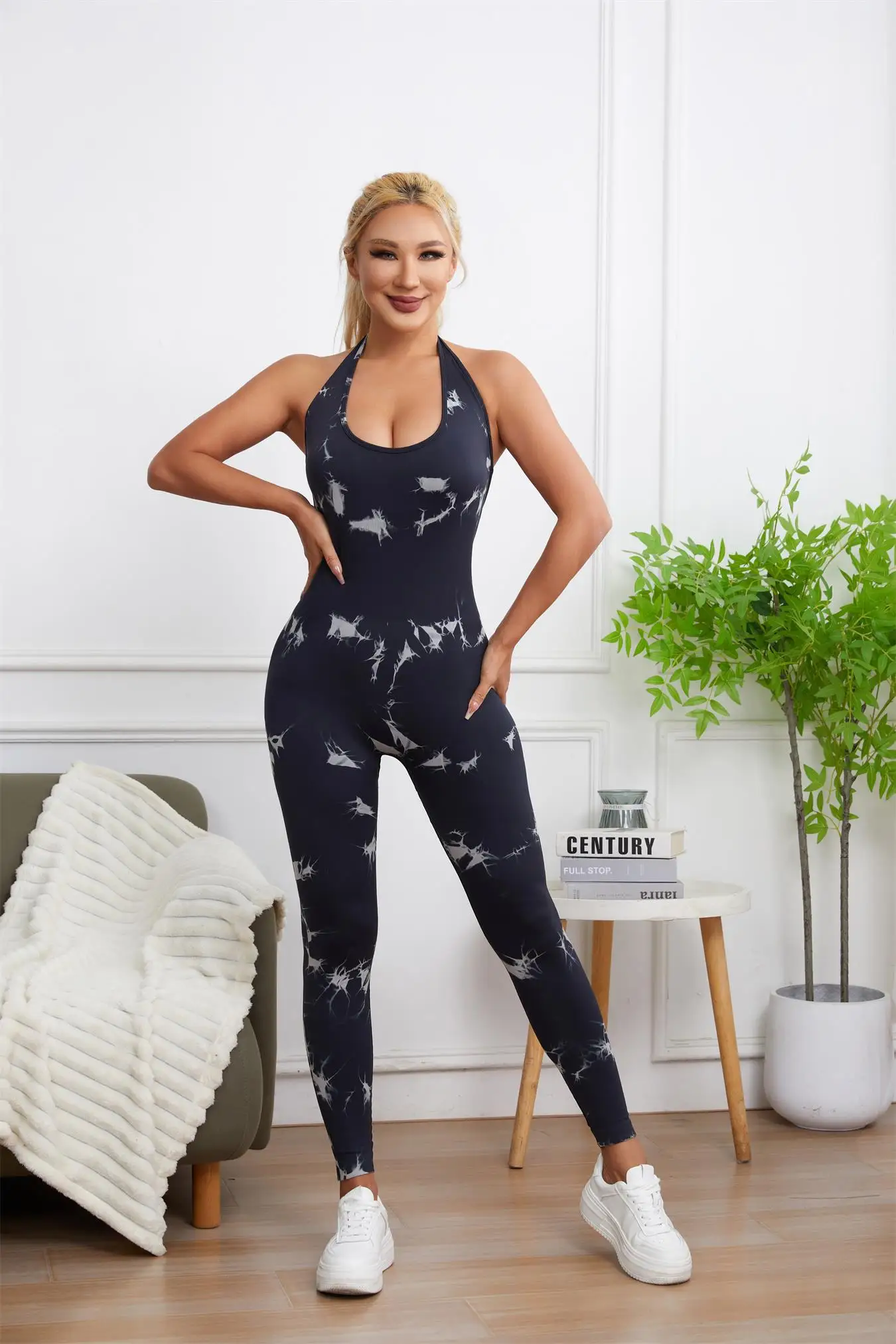 

Sexy‘Backless Sling Sporty Bodycon Jumpsuits Women Sportswear One Piece Yoga Workout Clothes Seamless Gym Fitness Overalls