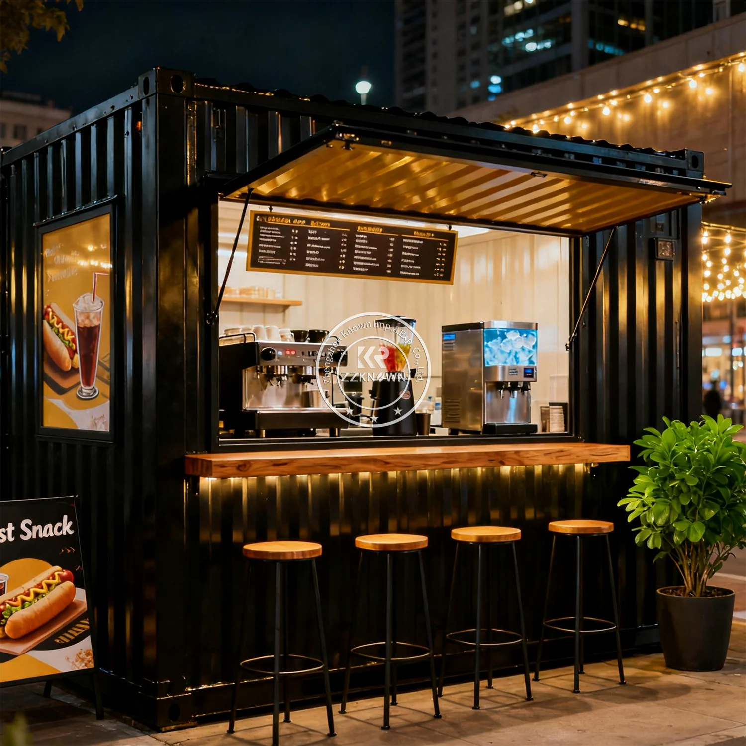 

New Container Bar Restaurant With Kitchen Shipping Container Restaurant Customizable Coffee Shop Food Kiosk For Sale
