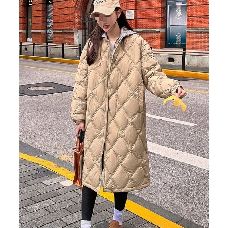 Loose Cotton Robe Coat Women's plus Size Vintage Oversized Cardigan  Artistic Style Long Sleeve V-Neck Mid-Length Coat
